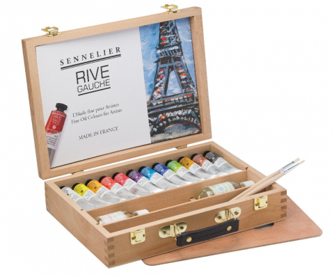 Rive Gauche oils wooden set